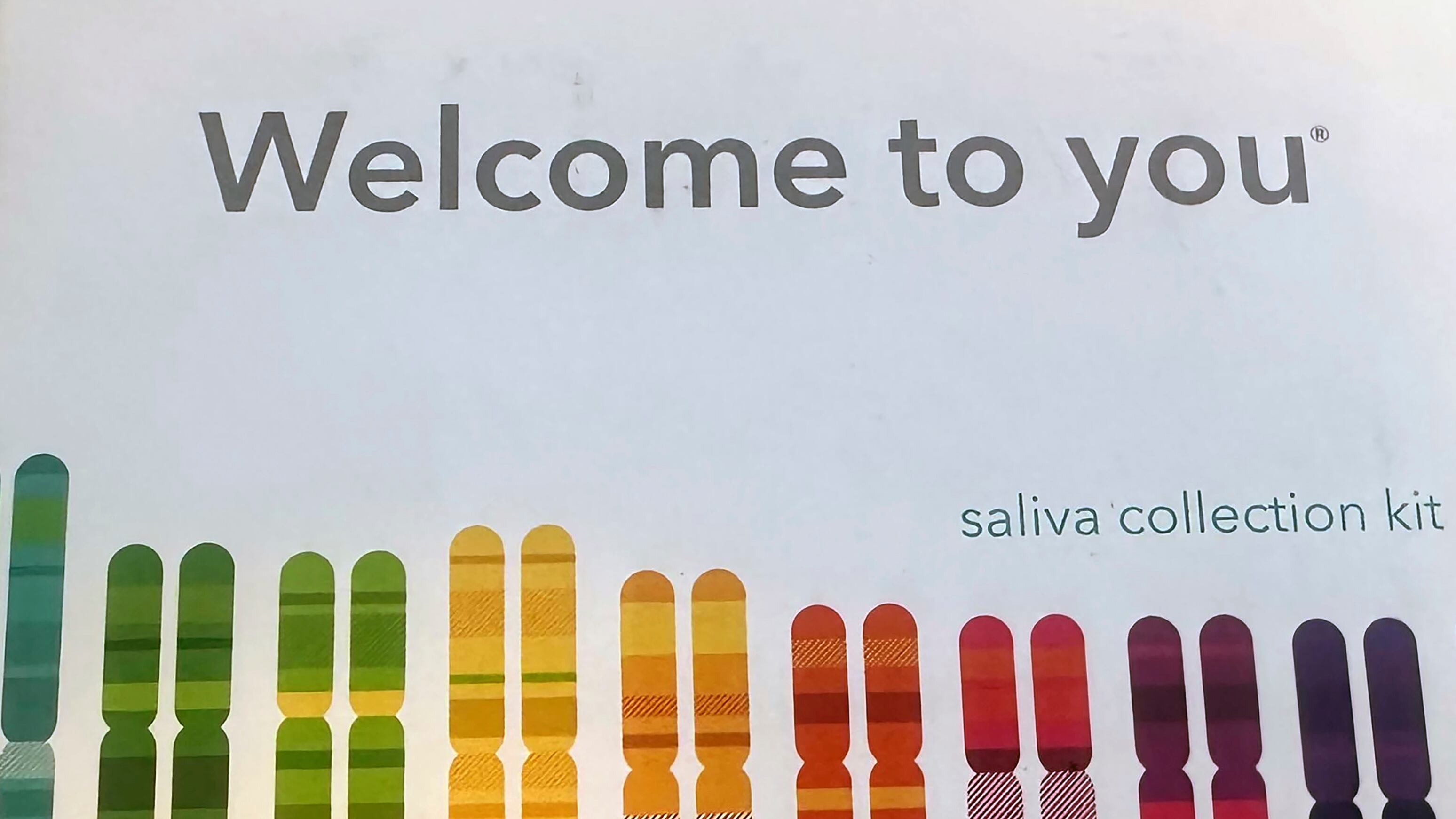 This March 25, 2025 photo shows a 23andMe saliva collection kit in Oakland, Calif. (AP Photo/Barbara Ortutay)