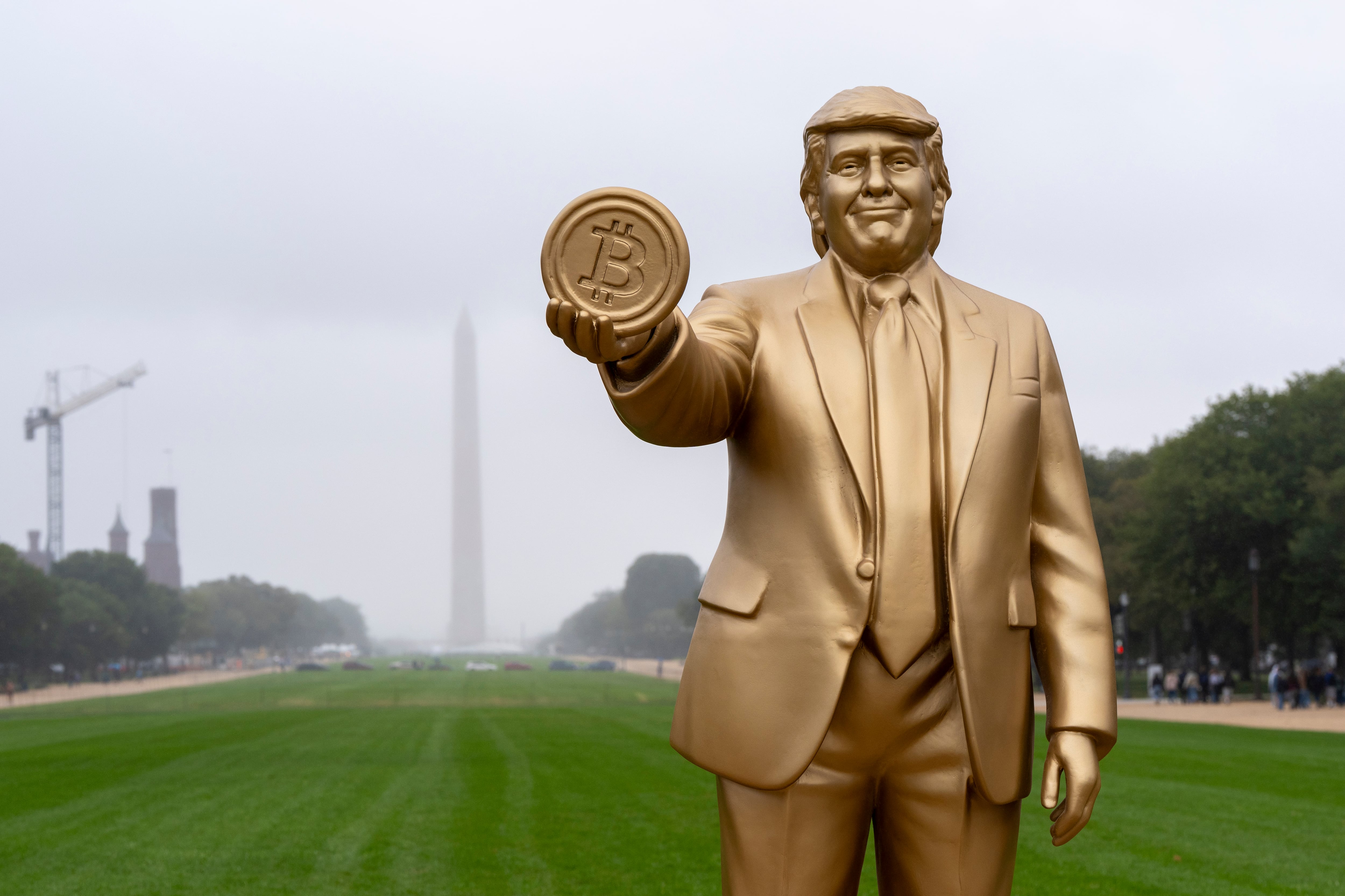Bitcoin , crypto shares climb after Trump pushes Clarity Act
