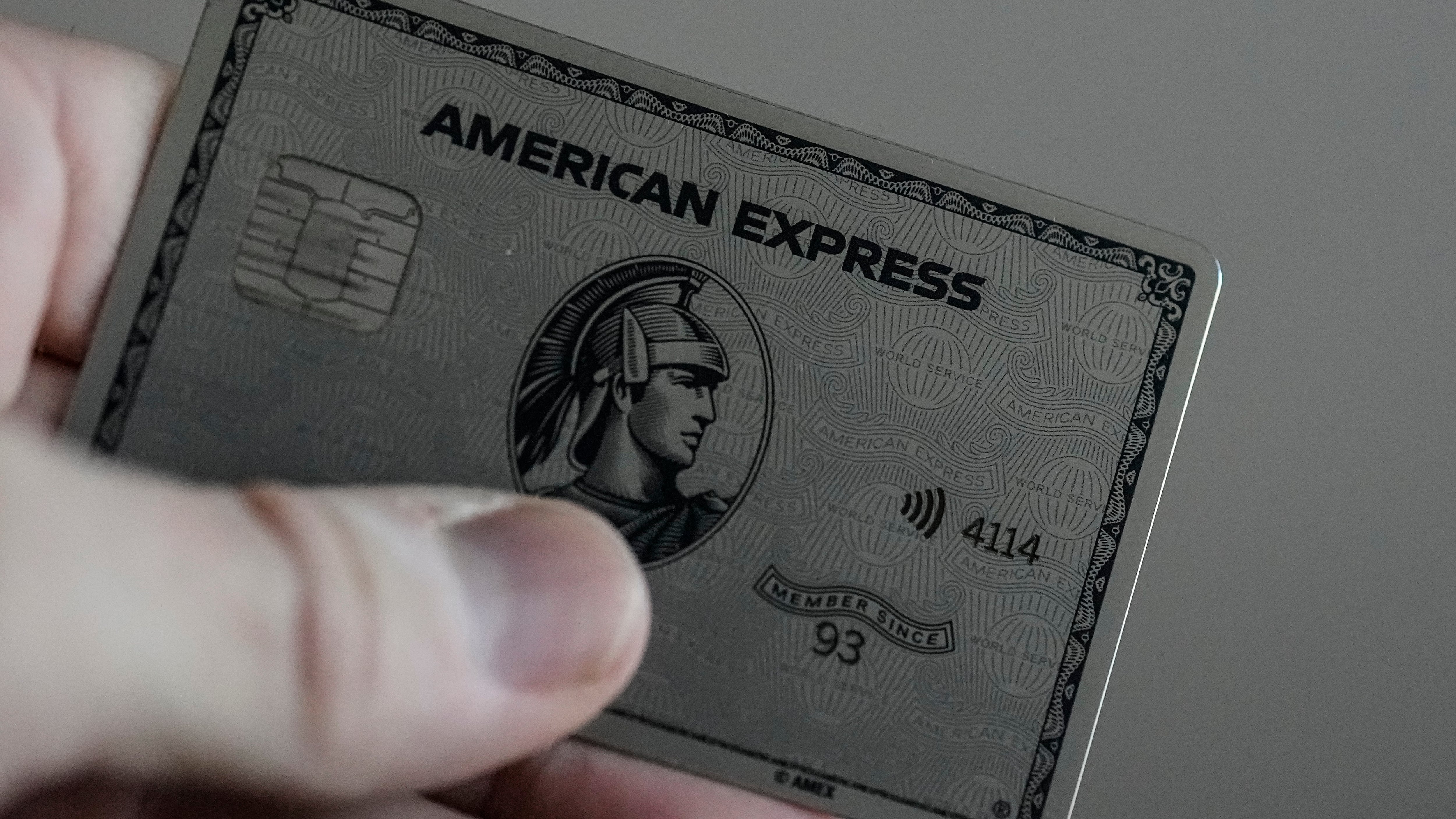 An American Express card is shown in Atlanta on Jan. 18, 2024. (Mike Stewart / AP Photo)