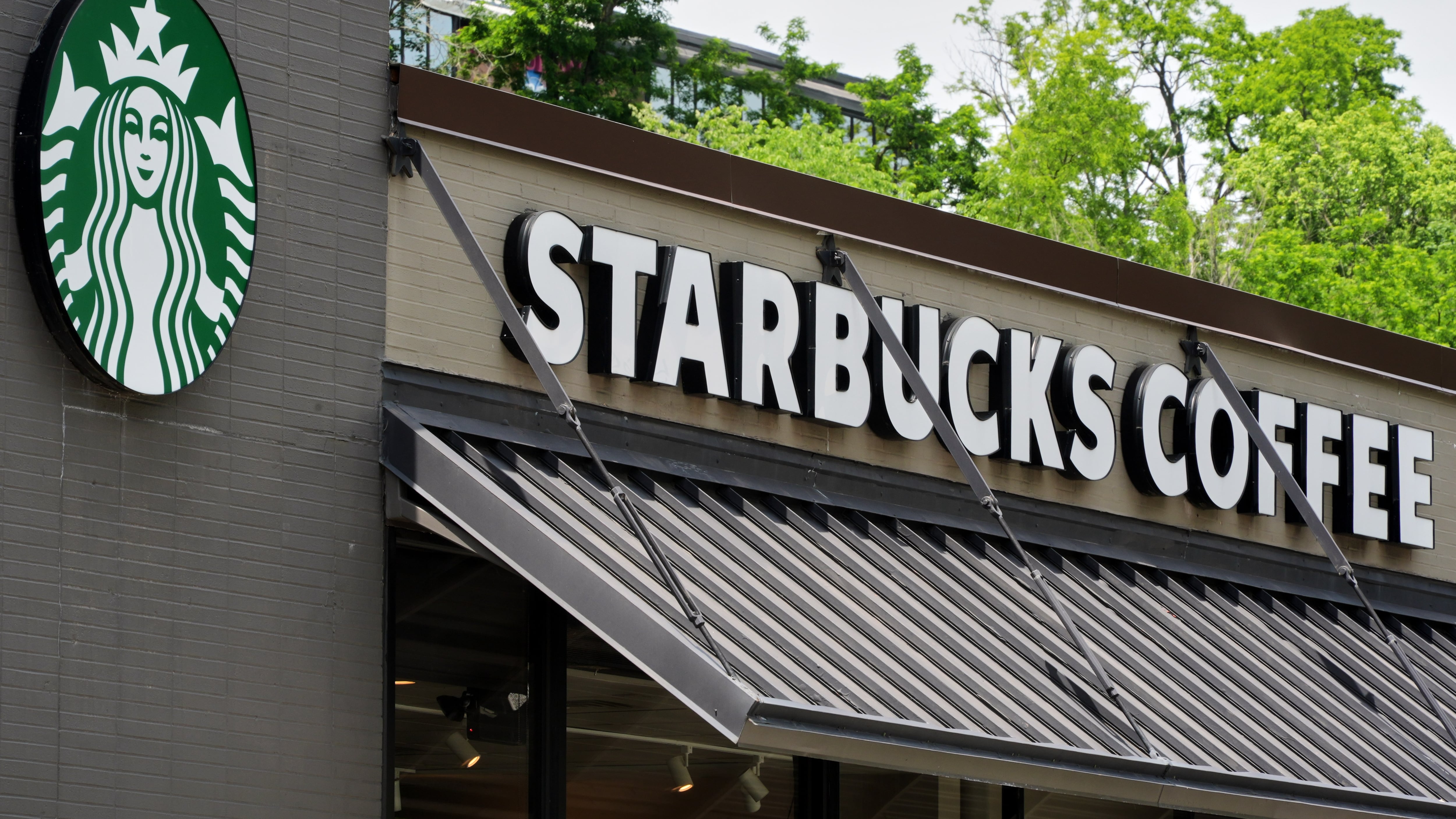A Starbucks Coffee shop is pictured in Pittsburgh on June 1, 2026. (Gene J. Puskar / AP Photo)