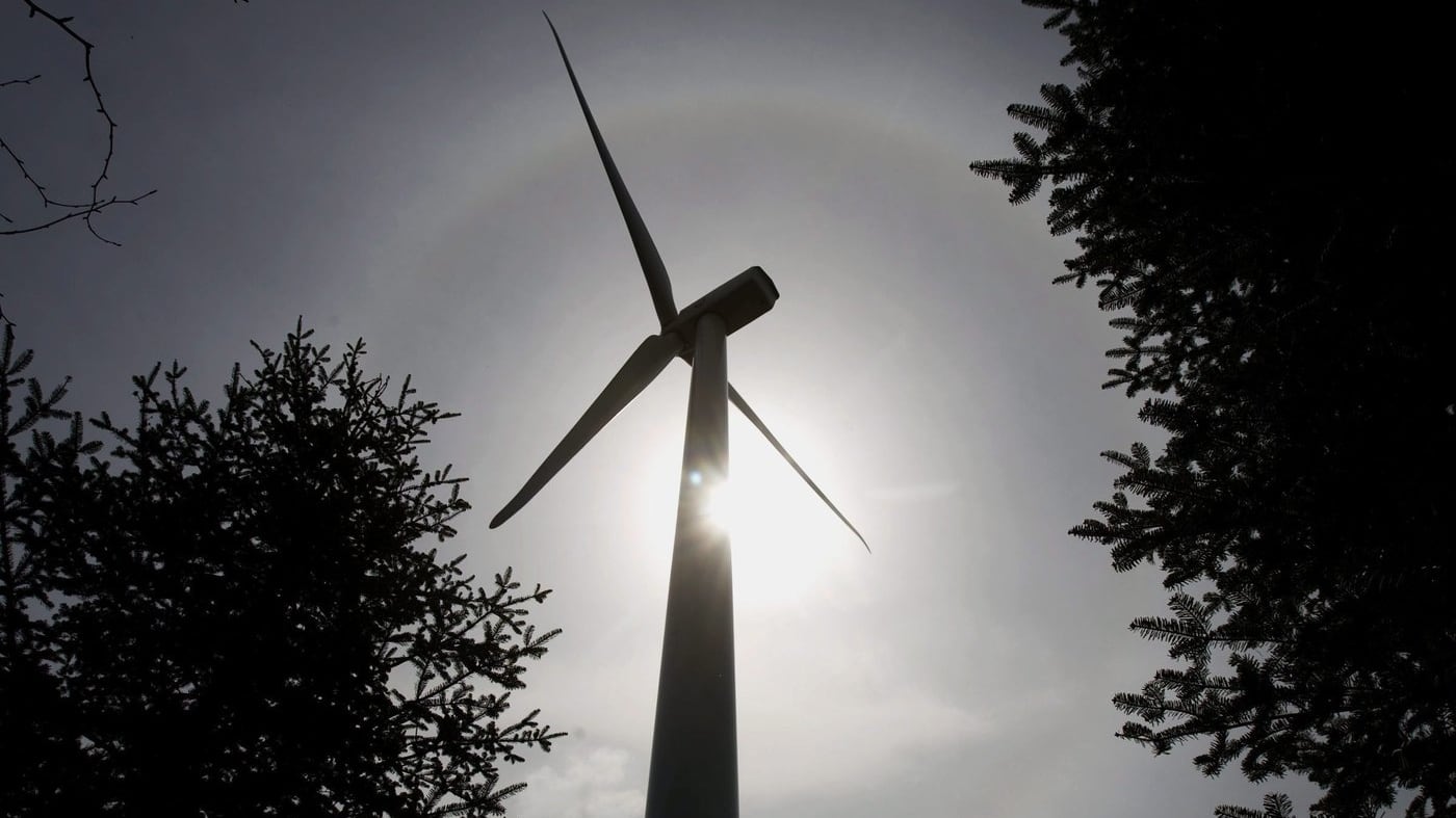 A wind turbine on Dalhousie Mountain, N.S., on Friday, April 23, 2010. THE CANADIAN PRESS/Andrew Vaughan