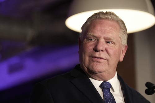 Doug Ford says he won’t attack other bids in his push for Toronto as defence bank HQ