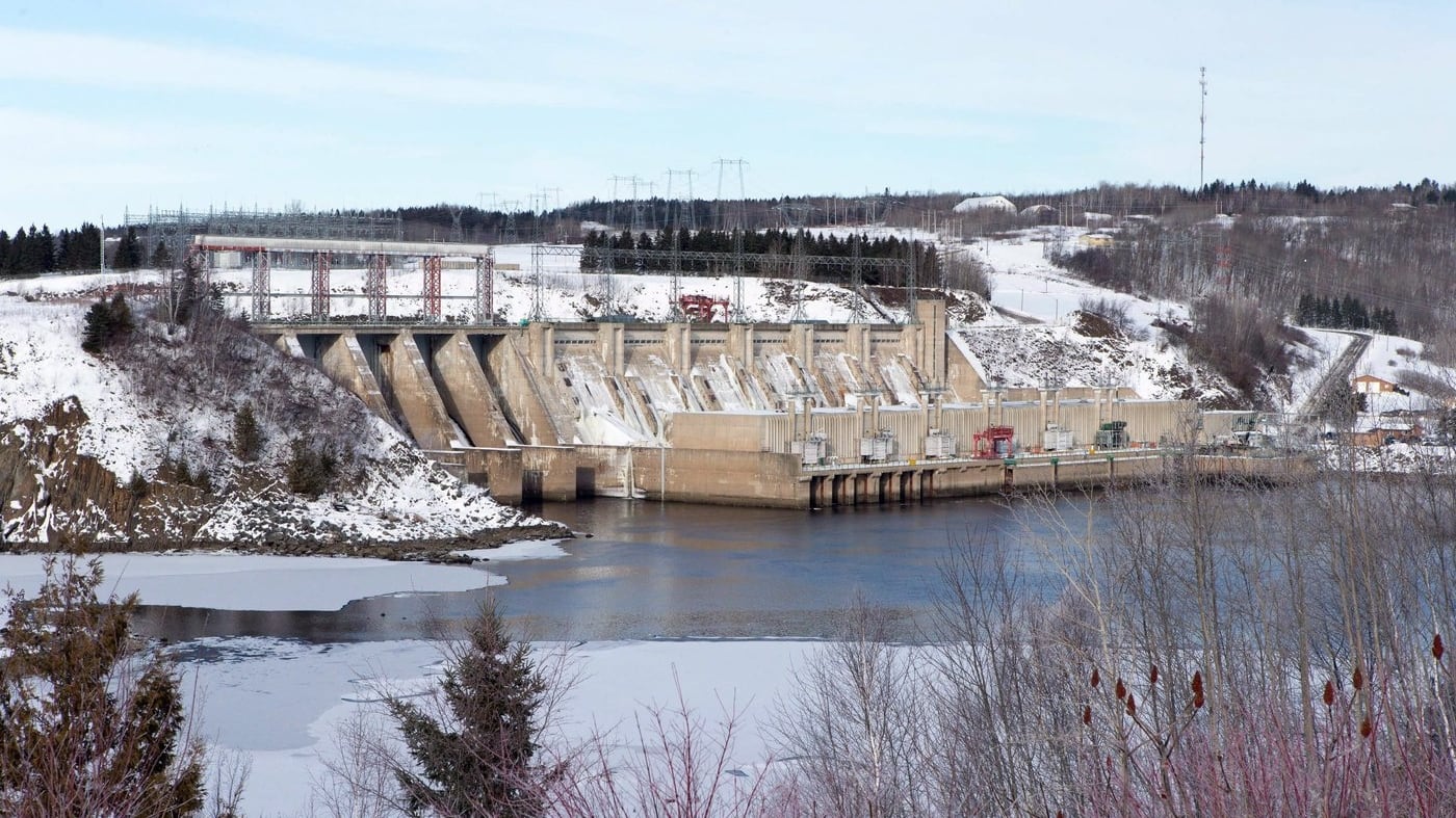 The intake structure, powerhouse and main spillway of the Mactaquac generating station are shown on Tuesday, Dec.20, 2016. THE CANADIAN PRESS/James West