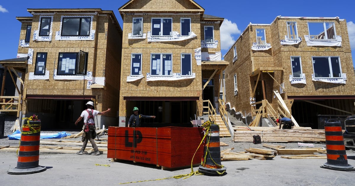 CMHC reports annual rate of housing starts in June down 6% from May