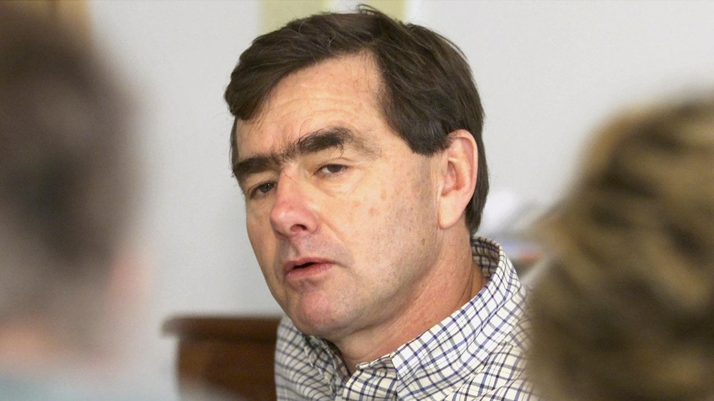 John Risley fields questions at a news conference in Halifax on Friday, Feb.15, 2002. (CP PHOTO/Andrew Vaughan)