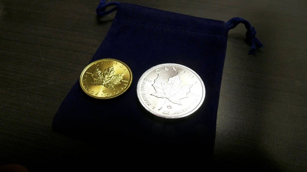 Gold and silver coins are seen at Canada Gold in Halifax on Jan. 29, 2026. (Emma Convey/CTV News Atlantic)