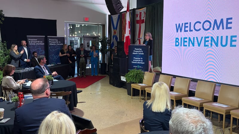 New Brunswick Premier Susan Holt speaks at an event in Riverview, N.B., on Sept. 25, 2026. (Derek Haggett/CTV Atlantic)