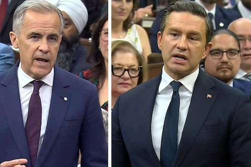 'Are we in a recession or a technical recession?': Carney and Poilievre trade barbs on the economy