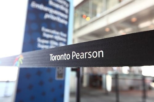 143,000 passengers coming through Pearson airport