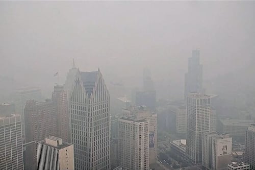 Wildfire smoke from Canada pushes Detroit to top of world pollution rankings