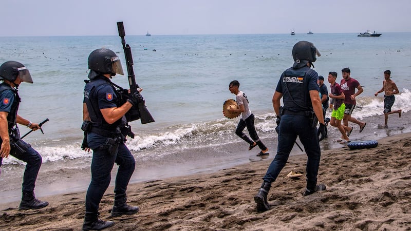 Spain deploys sea barrier and turns back thousands of migrants who flooded Spanish enclave Ceuta