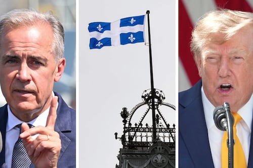 'I love French Canadians!': Trump denies U.S. pushed Canada on French language, says Carney lied