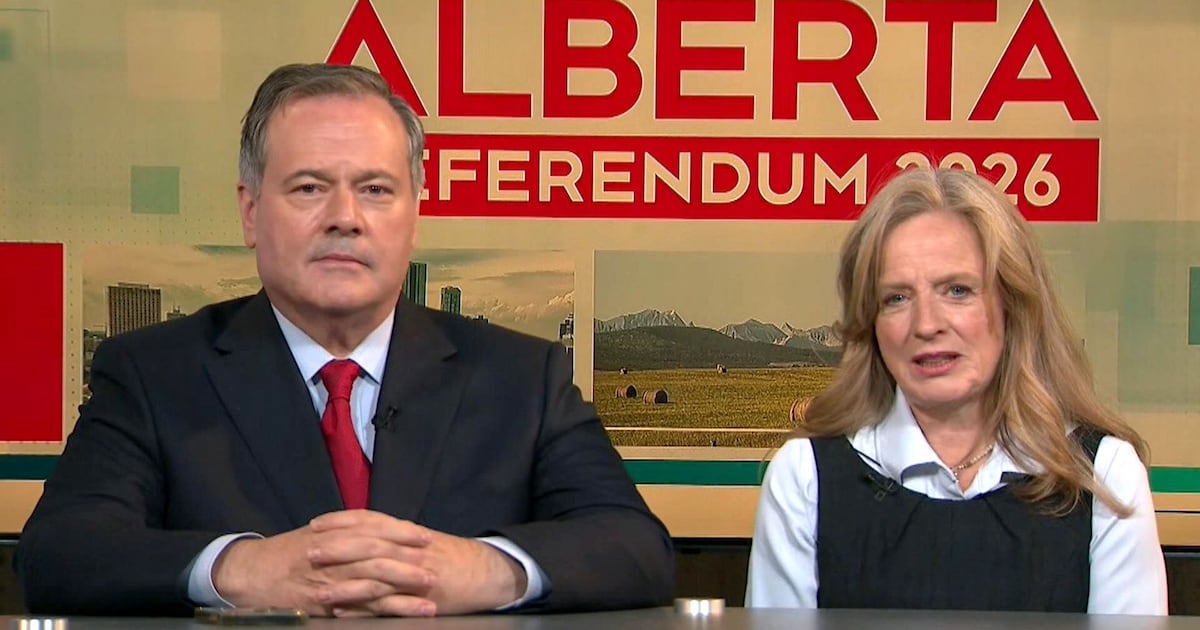 Former Alberta premiers Rachel Notley and Jason Kenney discuss Premier ...